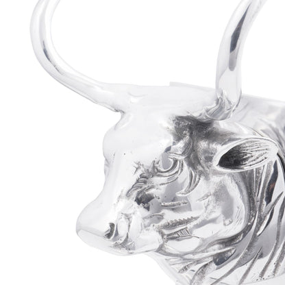 Boekensteunen 2 Stuks Zilver 17X15X27 Cm Aluminium Bull Stier