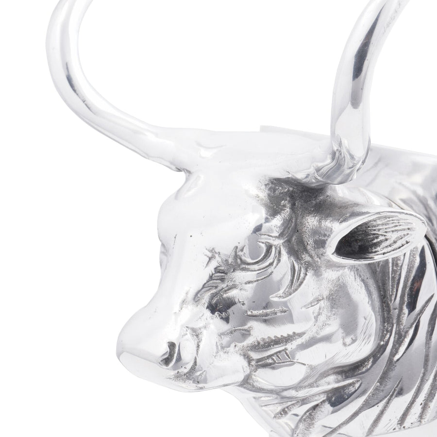 Boekensteunen 2 Stuks Zilver 17X15X27 Cm Aluminium Bull Stier