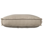 Kussen 70x40x12 cm taupe Oxford stof