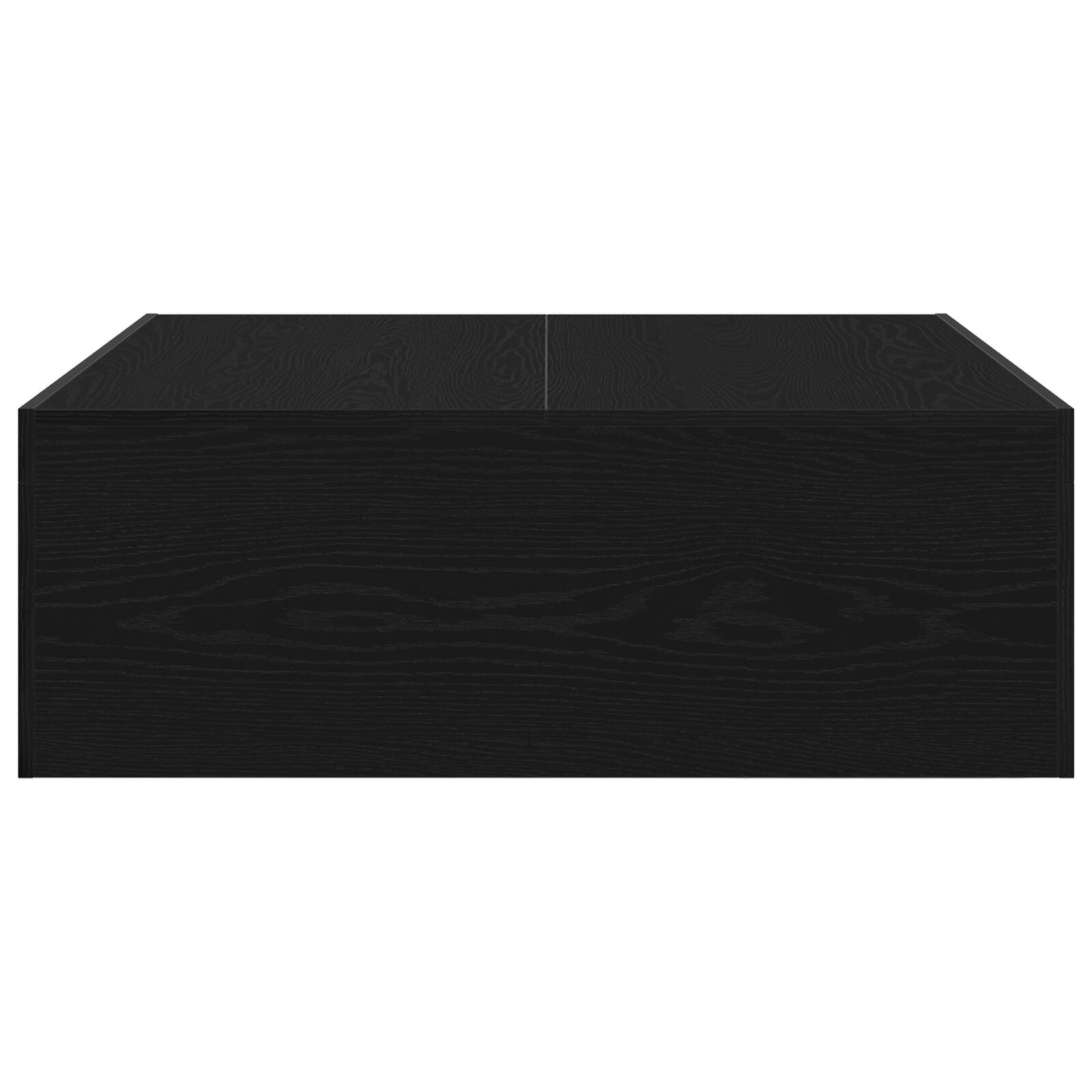 Salontafel - Gemaakt Van Engineered Wood 100 x 100 x 35 cm Zwart eiken