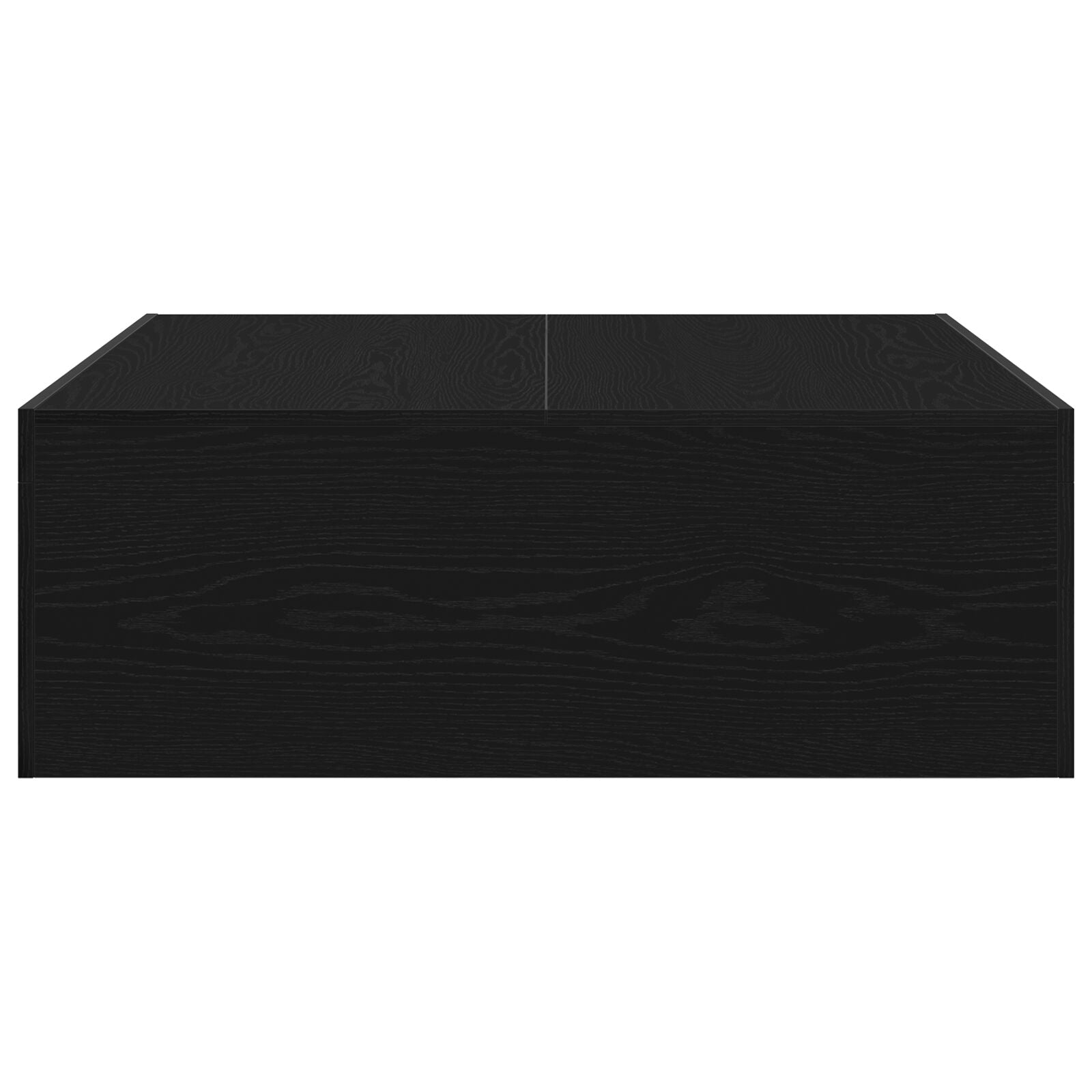 Salontafel - Gemaakt Van Engineered Wood 100 x 100 x 35 cm Zwart eiken