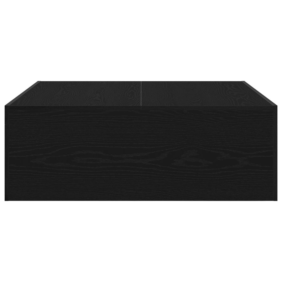 Salontafel - Gemaakt Van Engineered Wood 100 x 100 x 35 cm Zwart eiken
