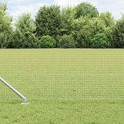 Afrasteringspaal 100 x 0,5 m staal zilver