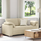 Bank crème 180x80x82 cm stof