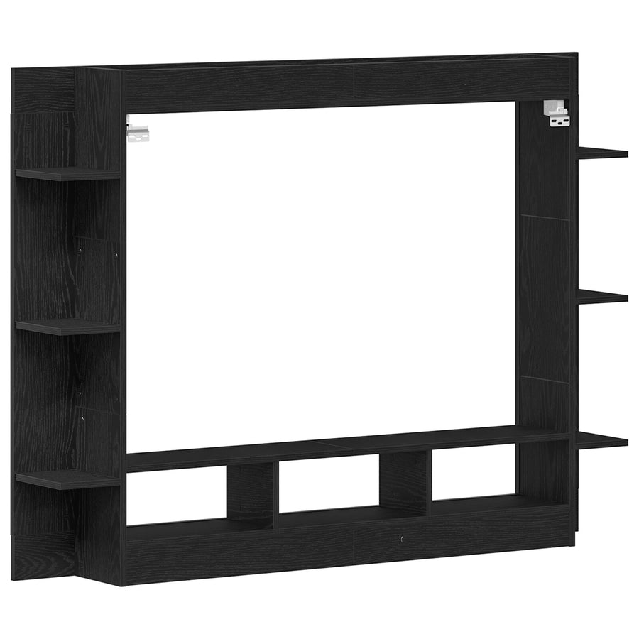Tv-Kast Muurbevestigd 152X22X113 Cm Zwart eiken
