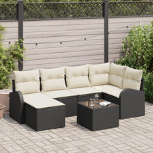 6 Delige Tuin Sofa Set Met Kussens Bruin Poly Rattan