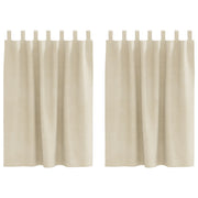 Verduisterende gordijnen crème 2 stuks 140x140 cm fluweel