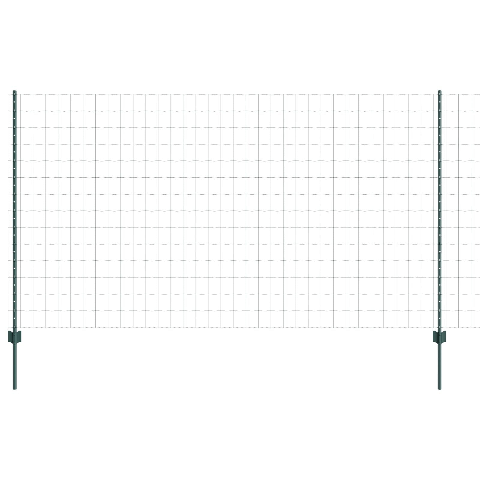 Euro Fence Met 5 U-Palen Groen 1,4X10 M Staal