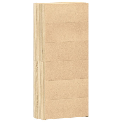 Schoenenkast Sonoma Eiken Bewerkt Hout Schoenenkast Rechthoekig