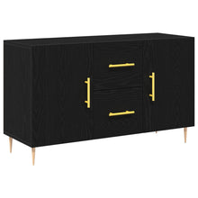 Sideboard Zwart Eiken 100X36X60 Cm Engineered Wood