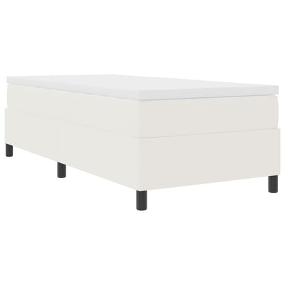 Boxspring Bed Corduroy Stof Crème 80 x 200 cm