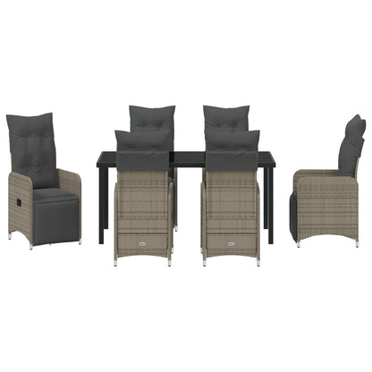 7 Persoons Tuin Eetset Met Kussens Beige