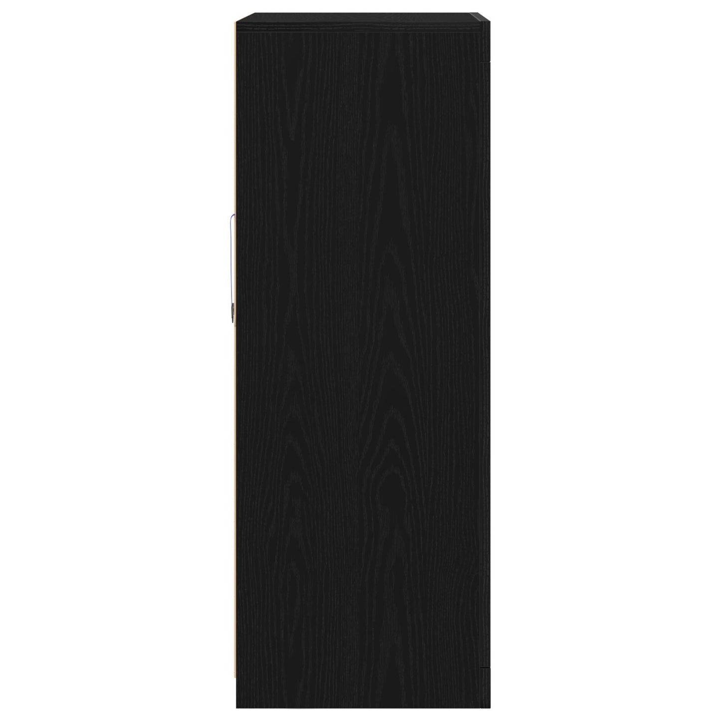Dressoir Met Led-Verlichting 60,5X37X100 Cm Zwart eiken