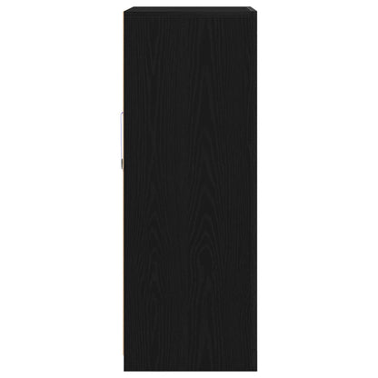 Dressoir Met Led-Verlichting 60,5X37X100 Cm Zwart eiken