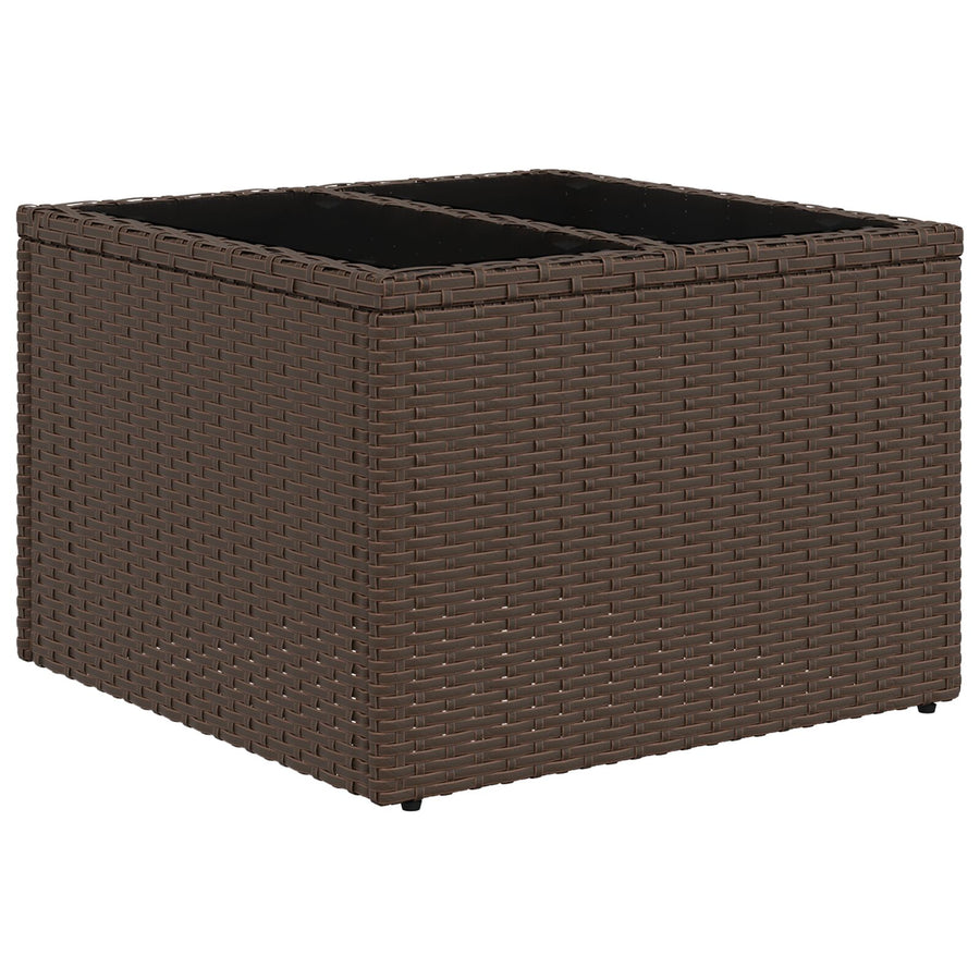 Tuin Sofa Set Set Van 9 Wit Pe Rattan Tuin Sofa Set Rechthoekig
