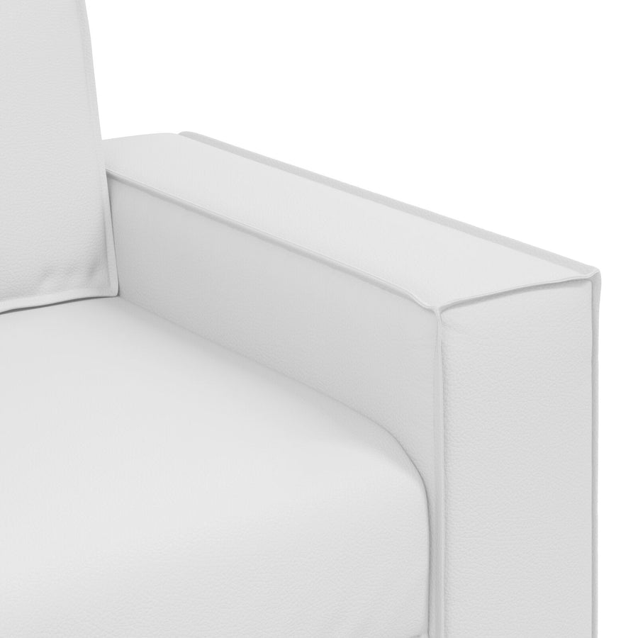 Loveseat Bank Kunstleer Wit 140 cm