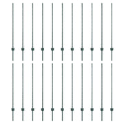 Hekpaal 22 stuks groen 160 cm staal