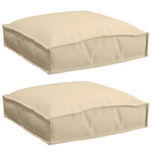 Pallet Kussens Voor Zit 2 Stuks 40X40X8 Cm Oxford Stof Beige