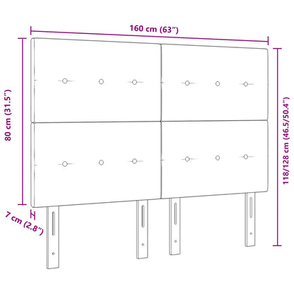 Hoofdbord Knopgeplooid Fluweel Donkergroen 160 cm Hoog hoofdbord
