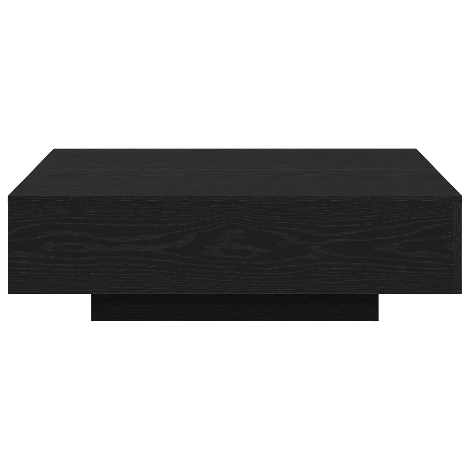 Salontafel Zwart Eiken 100X100X31 Cm Gelaagd Hout