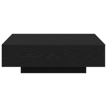 Salontafel Zwart Eiken 100X100X31 Cm Gelaagd Hout