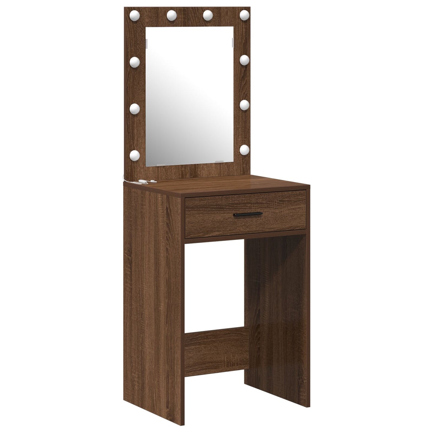 Kaptafel Met Led Verlichting Bruin Eik Bruin eiken 50 x 41 x 135 cm