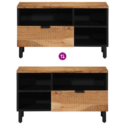 Tv-Kast 80X33,5X46 Cm Massief acaciahout