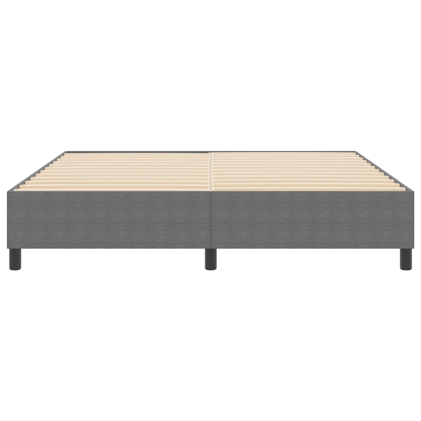 Boxspringbed Super King Corduroy Stof Lichtgrijs 180 x 200 cm