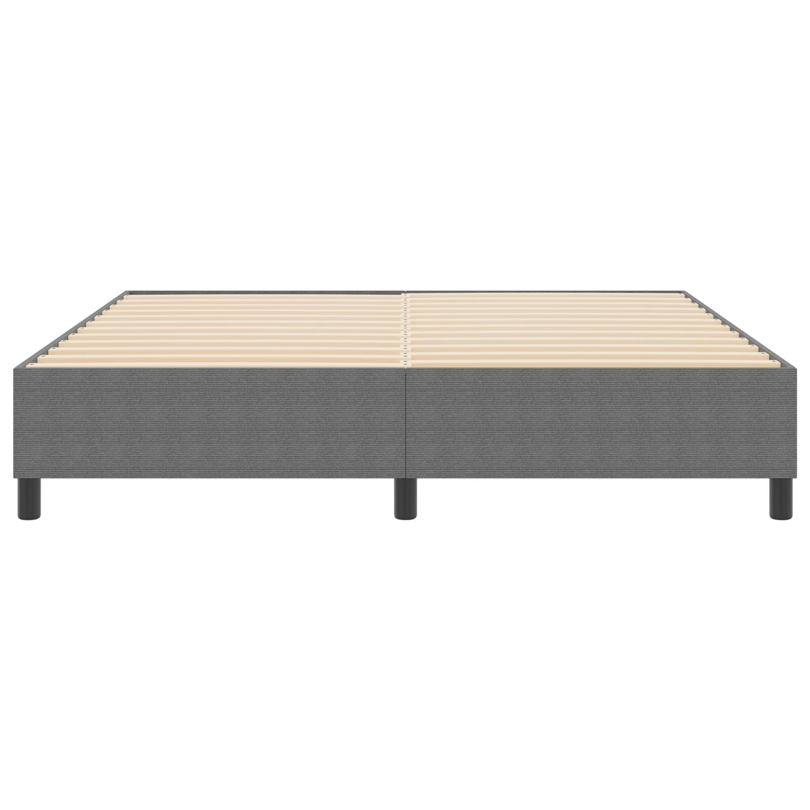 Boxspringbed Super King Corduroy Stof Lichtgrijs 180 x 200 cm