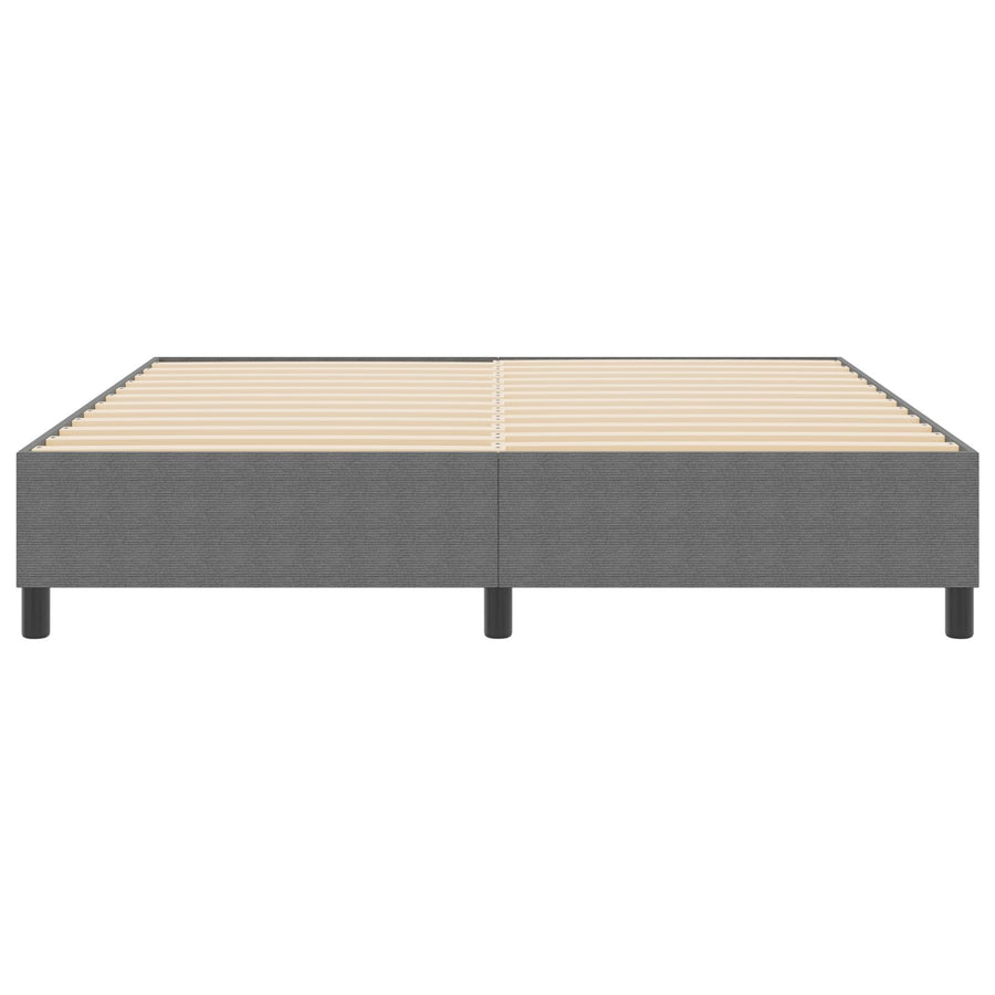 Boxspringbed Super King Corduroy Stof Lichtgrijs 180 x 200 cm