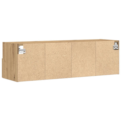 Tv Wandkast Bewerkt Hout 1 Artisan eiken