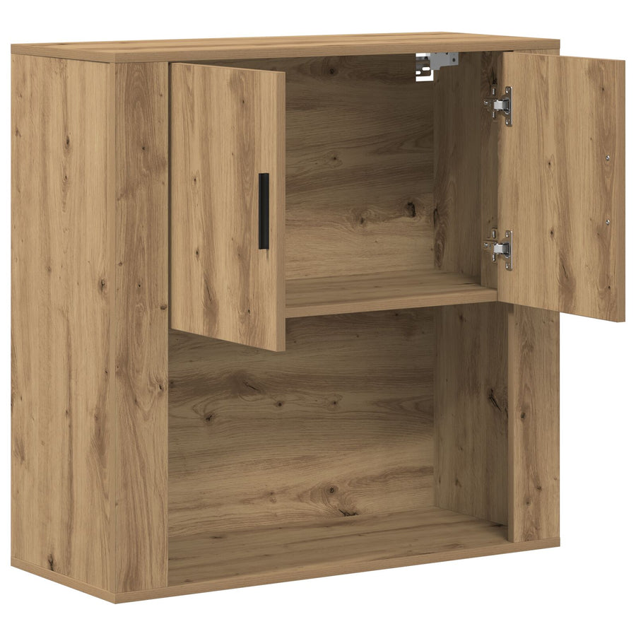 Wandkast 80X33X80 Cm Spaanplaat Artisan eiken