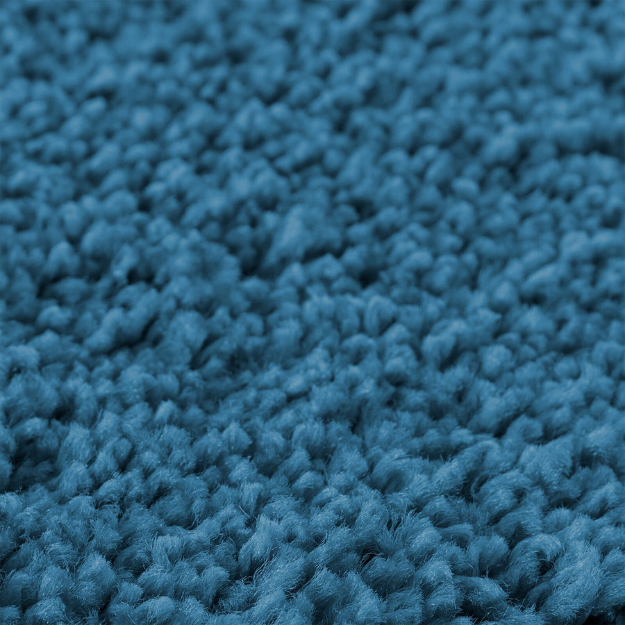 Badmat Rechthoekig Polypropyleen Antislip Blauw 50 x 80 cm