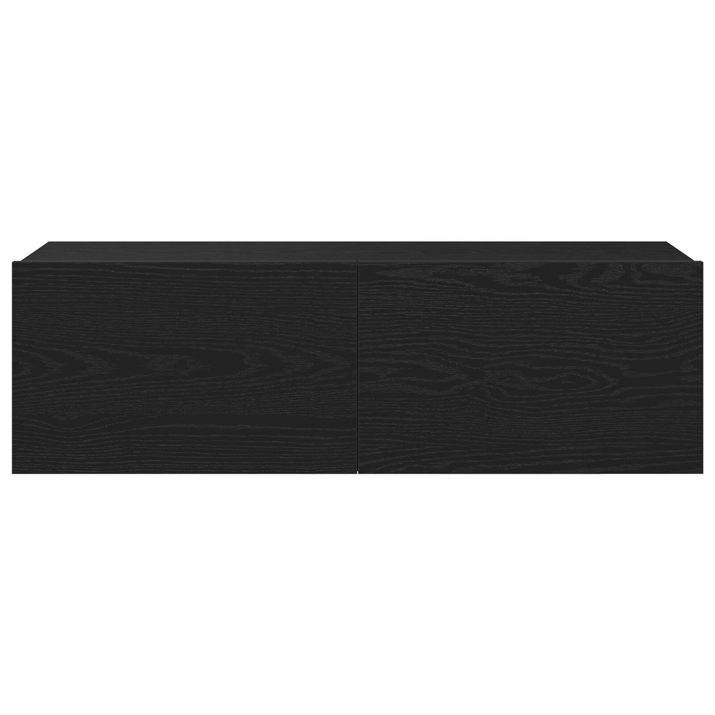 Tv-Kasten 2 Stuks Zwart Eiken 100X30X30 Cm Bewerkt Hout