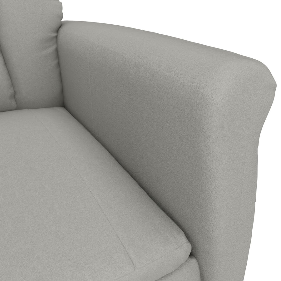 Massagestoel Lichtgrijze Microvezel Lichtgrijs