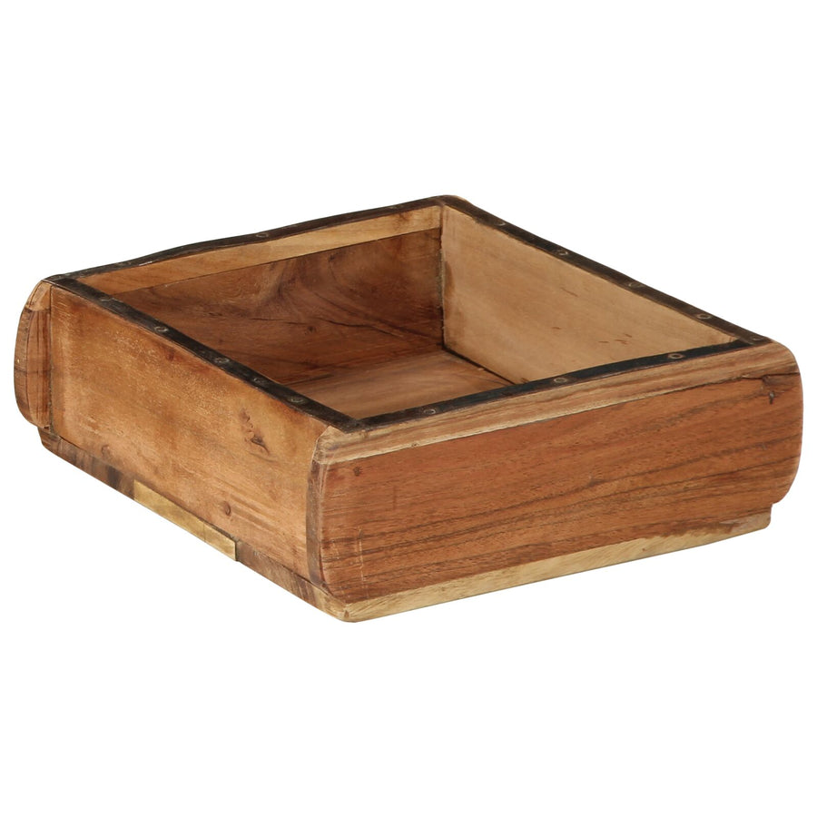 2-Delige Diensten Set Massief Hout Gerecycled 29 x 31 x 10 cm