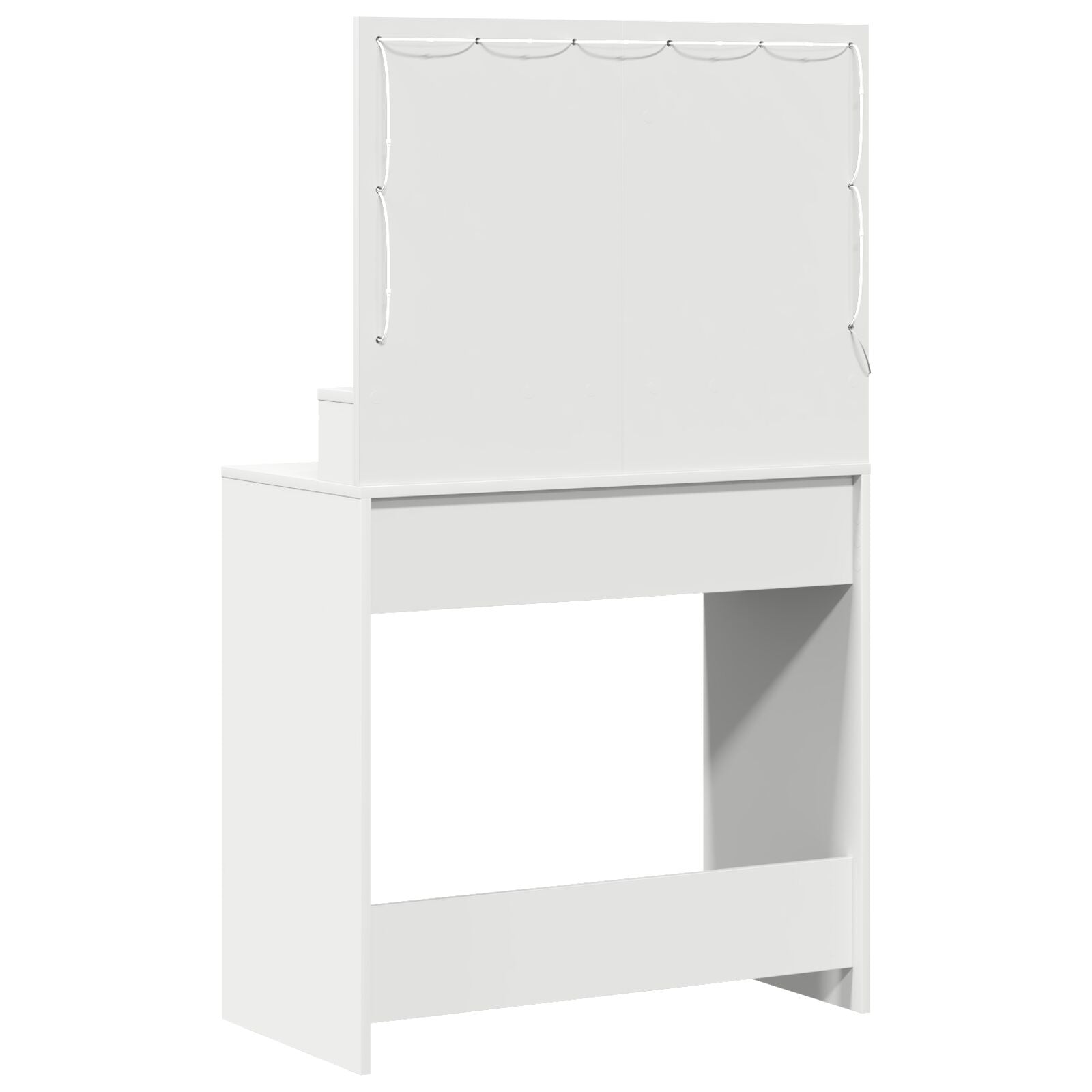 Kaptafel Met Led-Verlichting 79X41X135 Cm Wit 75.5 x 41 x 135 cm