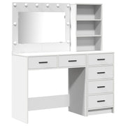 Kaptafel wit 78.5x41x135 cm met LED verlichting