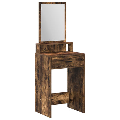 Kaptafel Met Lades 50 x 41 x 140 cm Gerookt eiken