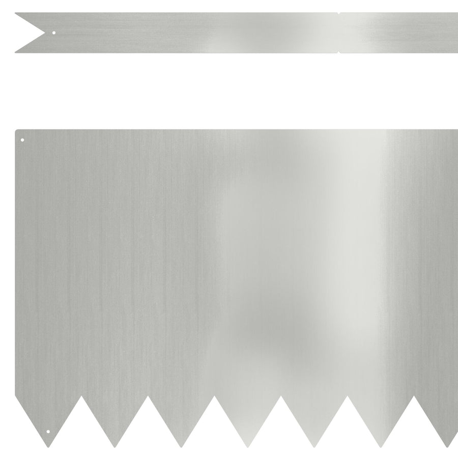 Grasrand 30 Stuks 100X0,5X30 Cm 100 x 0.5 x 30 cm Gegalvaniseerd staal