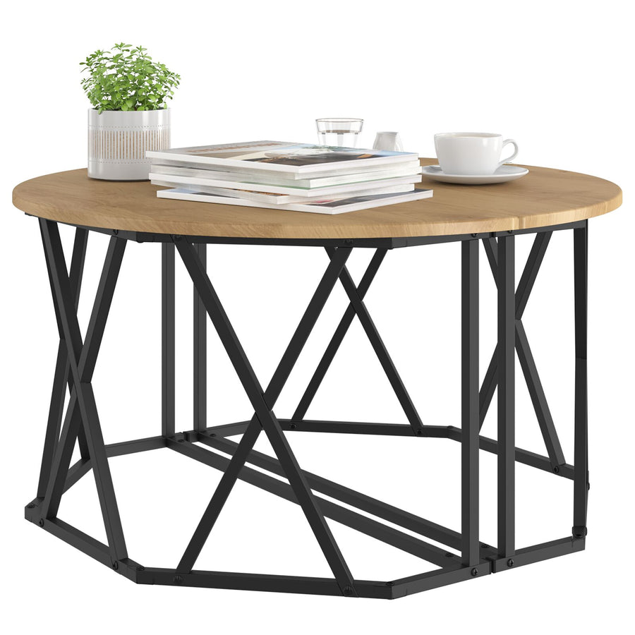 Salontafel 80X80X42 Cm Gemaakt Van Engineered Wood Artisan eiken