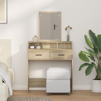 Kaptafel Met Lades In 79 x 41 x 140 cm Sonoma eiken