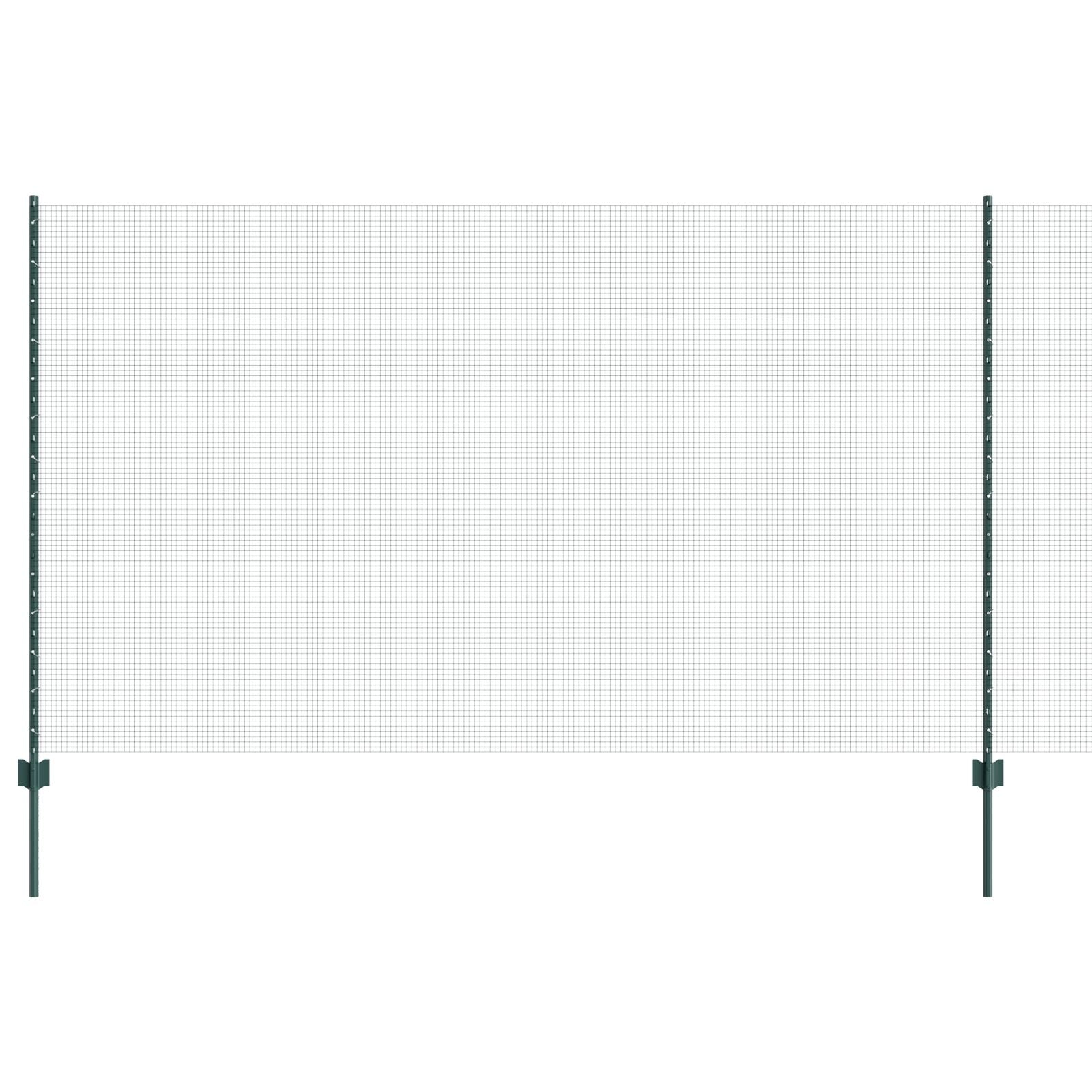 Gelast Draadhek Met 5 U-Palen Groen 1.4X10 M Staal