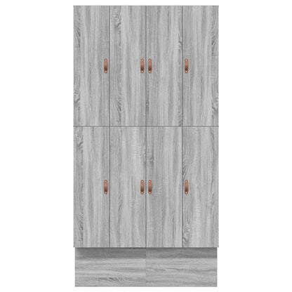 Opslag Bedframe Grijs Sonoma Gefabriceerd Hout 120 X 190 Cm Artisanaal Eiken