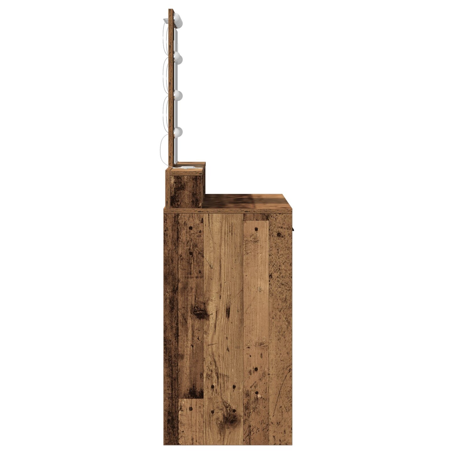 Kaptafel Met Led-Verlichting In Oud hout 100 x 41 x 140 cm
