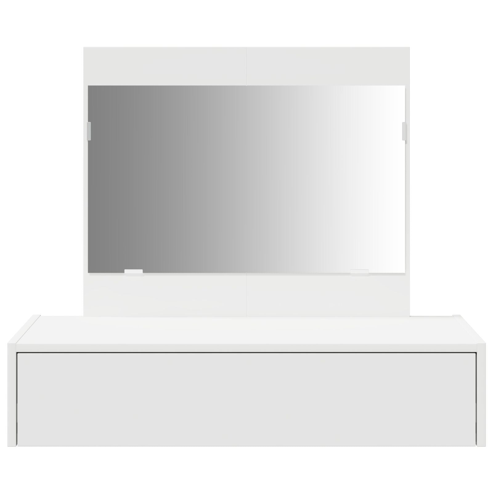 Wandkaptafel 83 x 40 x 70 cm Wit zonder LED