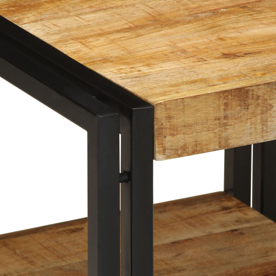 Salontafel 40X50X38 Cm Massief Ruw Hout Mango 40 x 40 x 38 cm Massief mangohout