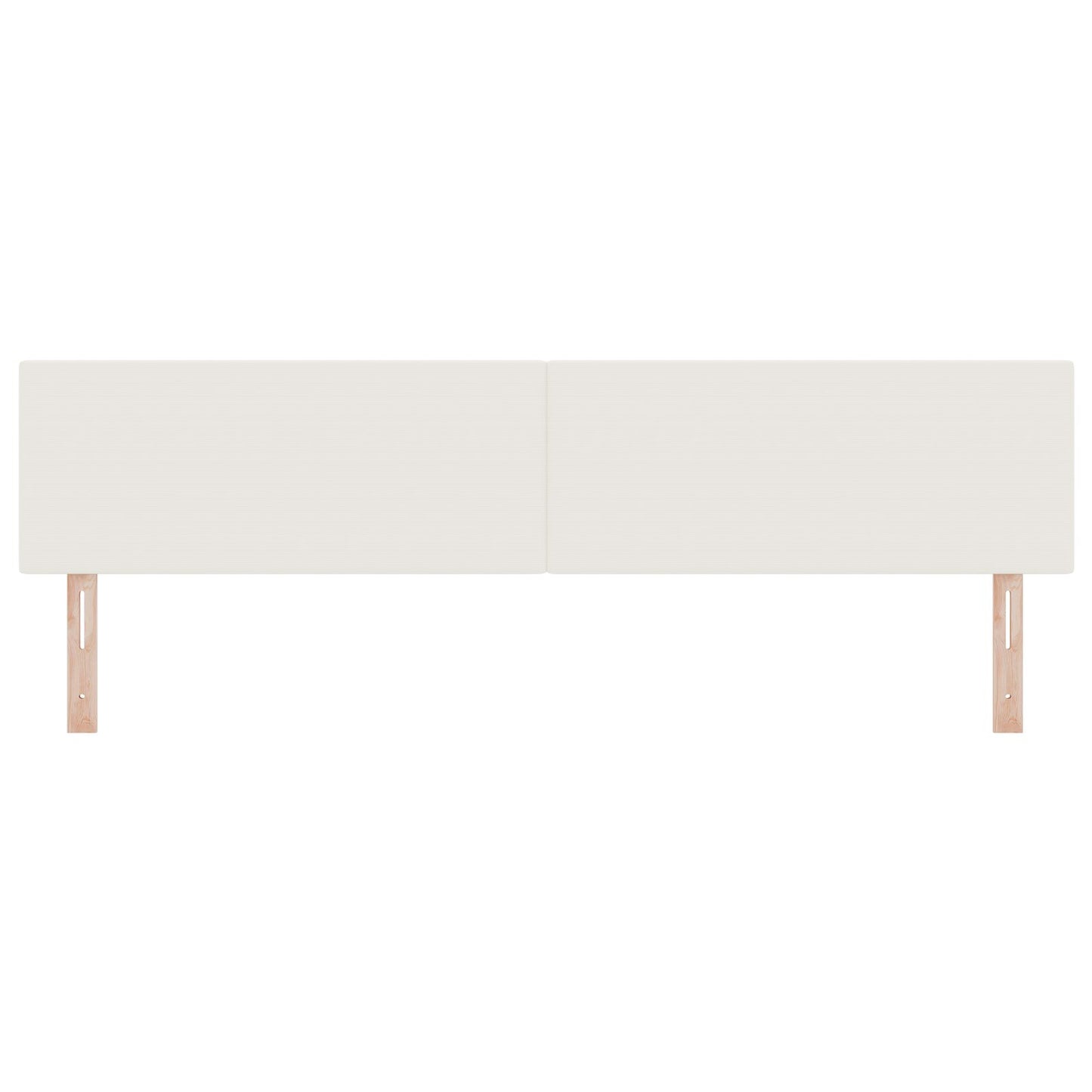 Hoofdbord Eenvoudig Ontwerp Corduroy Stof Crème 200 cm Lage hoofdbord