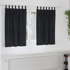 Verduisterende gordijnen 2 stuks zwart 140x140 cm polyester