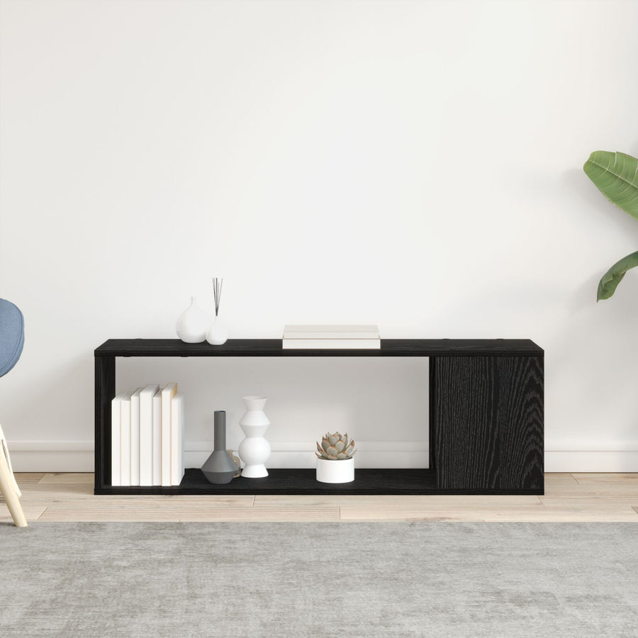 Boekenkast Gelaagd Hout Zwart eiken 100 x 24 x 32 cm